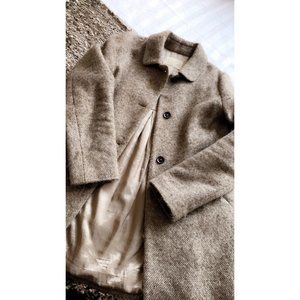 Zara Girls Wool Blend Tweed Fall Pea Coat